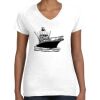 Women's Fine Jersey V-Neck Tee Thumbnail