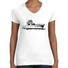 Women's Fine Jersey V-Neck Tee Thumbnail