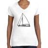 Women's Fine Jersey V-Neck Tee Thumbnail