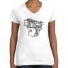 Women's Fine Jersey V-Neck Tee Thumbnail