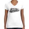 Women's Fine Jersey V-Neck Tee Thumbnail