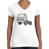 Women's Fine Jersey V-Neck Tee Thumbnail