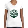 Women's Fine Jersey V-Neck Tee Thumbnail
