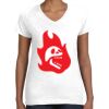 Women's Fine Jersey V-Neck Tee Thumbnail