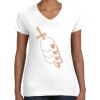 Women's Fine Jersey V-Neck Tee Thumbnail