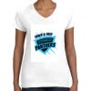 Women's Fine Jersey V-Neck Tee Thumbnail