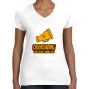 Women's Fine Jersey V-Neck Tee Thumbnail