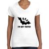 Women's Fine Jersey V-Neck Tee Thumbnail
