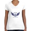 Women's Fine Jersey V-Neck Tee Thumbnail