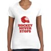 Women's Fine Jersey V-Neck Tee Thumbnail
