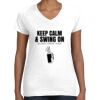 Women's Fine Jersey V-Neck Tee Thumbnail