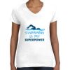 Women's Fine Jersey V-Neck Tee Thumbnail