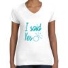 Women's Fine Jersey V-Neck Tee Thumbnail