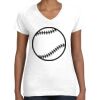 Women's Fine Jersey V-Neck Tee Thumbnail