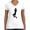 Women's Fine Jersey V-Neck Tee Thumbnail