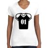 Women's Fine Jersey V-Neck Tee Thumbnail