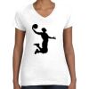 Women's Fine Jersey V-Neck Tee Thumbnail