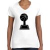 Women's Fine Jersey V-Neck Tee Thumbnail