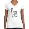 Women's Fine Jersey V-Neck Tee Thumbnail