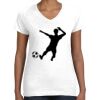 Women's Fine Jersey V-Neck Tee Thumbnail