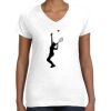 Women's Fine Jersey V-Neck Tee Thumbnail