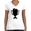 Women's Fine Jersey V-Neck Tee Thumbnail
