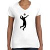 Women's Fine Jersey V-Neck Tee Thumbnail