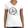 Women's Fine Jersey V-Neck Tee Thumbnail