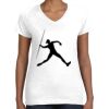 Women's Fine Jersey V-Neck Tee Thumbnail