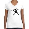 Women's Fine Jersey V-Neck Tee Thumbnail