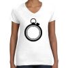 Women's Fine Jersey V-Neck Tee Thumbnail