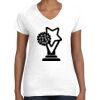 Women's Fine Jersey V-Neck Tee Thumbnail