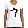 Women's Fine Jersey V-Neck Tee Thumbnail