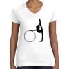 Women's Fine Jersey V-Neck Tee Thumbnail