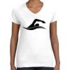 Women's Fine Jersey V-Neck Tee Thumbnail