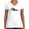 Women's Fine Jersey V-Neck Tee Thumbnail