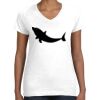 Women's Fine Jersey V-Neck Tee Thumbnail