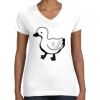 Women's Fine Jersey V-Neck Tee Thumbnail