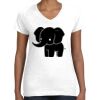 Women's Fine Jersey V-Neck Tee Thumbnail