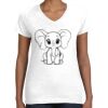 Women's Fine Jersey V-Neck Tee Thumbnail