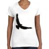 Women's Fine Jersey V-Neck Tee Thumbnail