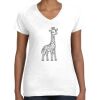 Women's Fine Jersey V-Neck Tee Thumbnail