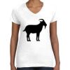 Women's Fine Jersey V-Neck Tee Thumbnail