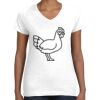 Women's Fine Jersey V-Neck Tee Thumbnail