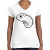 Women's Fine Jersey V-Neck Tee Thumbnail
