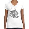 Women's Fine Jersey V-Neck Tee Thumbnail