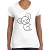 Women's Fine Jersey V-Neck Tee Thumbnail
