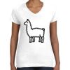 Women's Fine Jersey V-Neck Tee Thumbnail