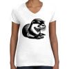 Women's Fine Jersey V-Neck Tee Thumbnail