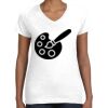 Women's Fine Jersey V-Neck Tee Thumbnail
